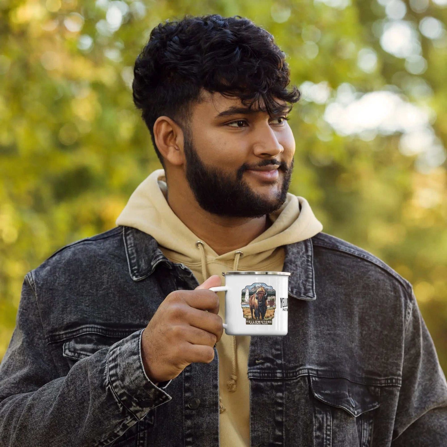 Yellowstone National Park Durable Enamel Camp Mug - MENLL