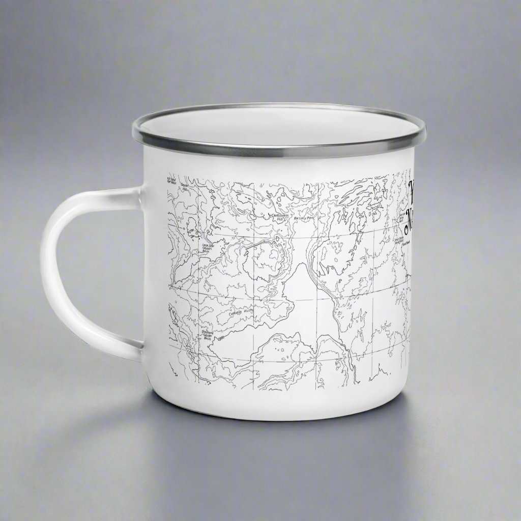 Yellowstone National Park Topographic Durable Enamel Camp Mug - MENLL