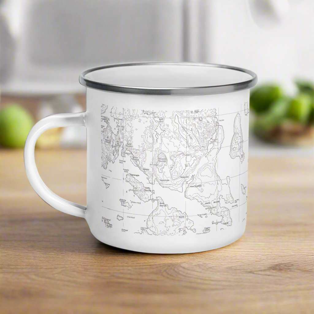 Acadia National Park Topographic Camp Mug - MENLL