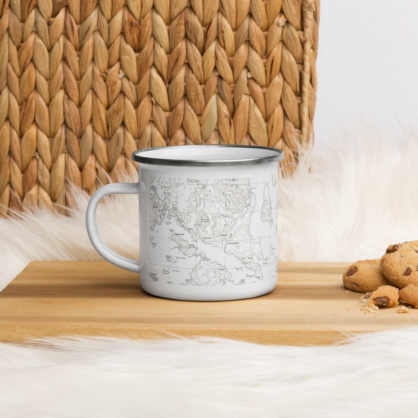 Acadia National Park Topographic Camp Mug - MENLL