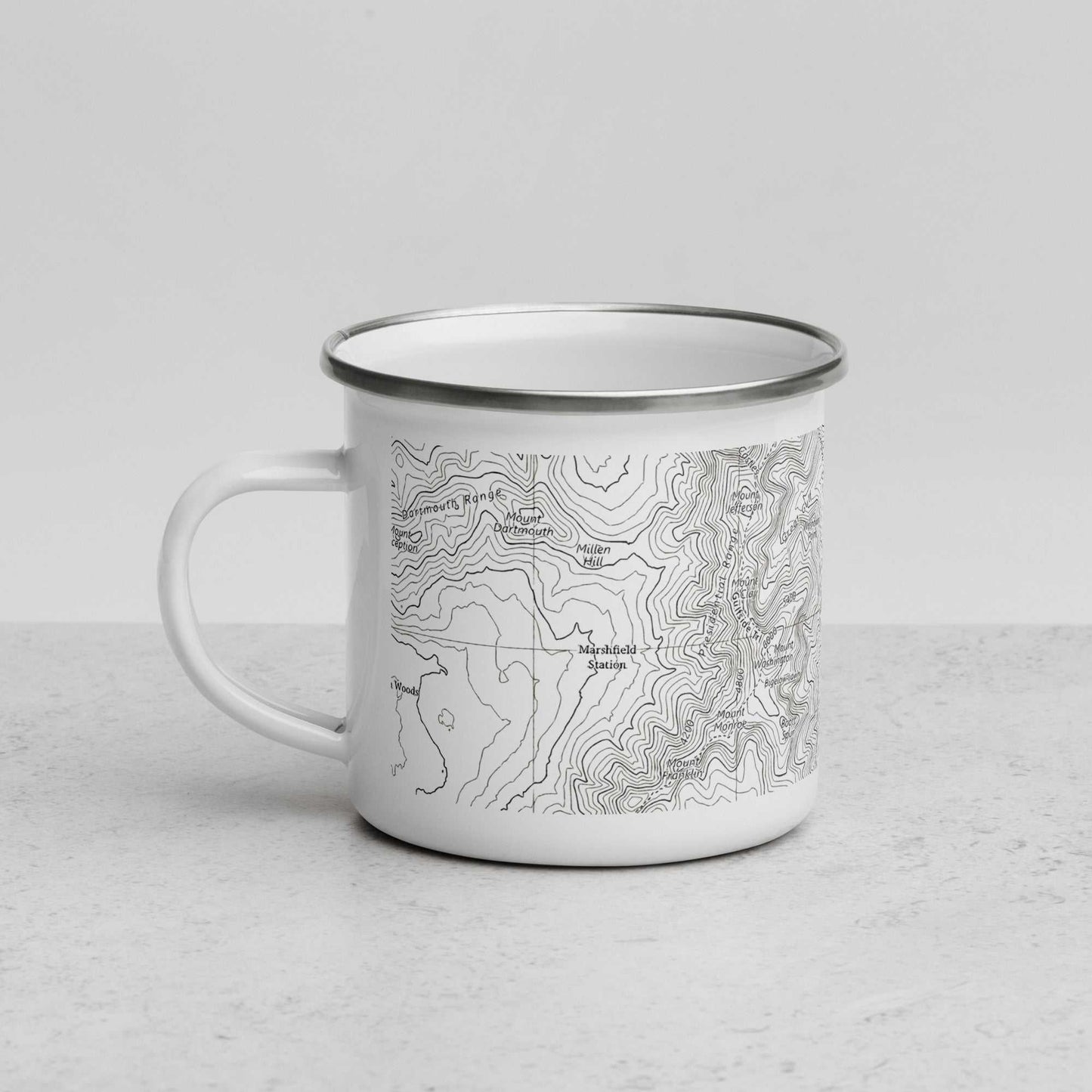 Mount Washington Topographic Durable Camp Mug Presidential Range - MENLL