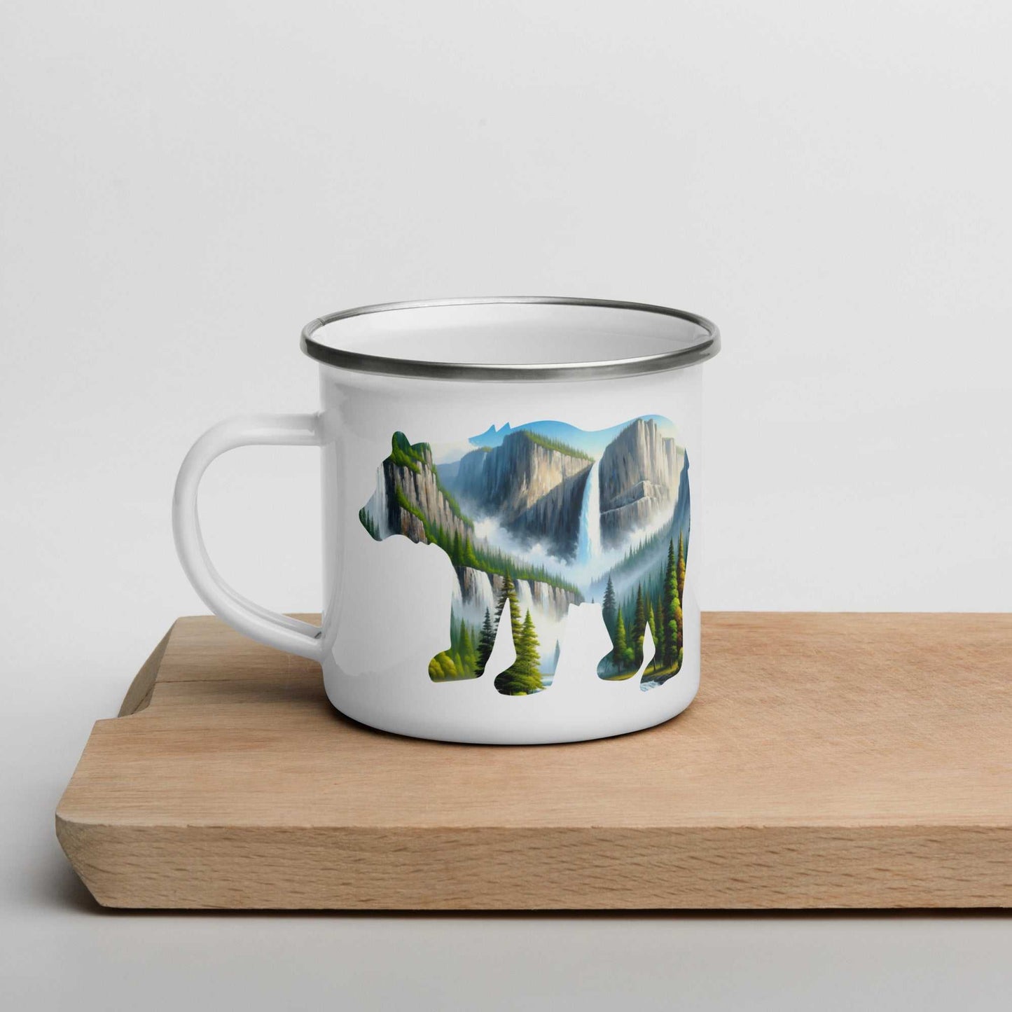 Yosemite Valley Bear Durable Camp Mug National Park Cup - MENLL