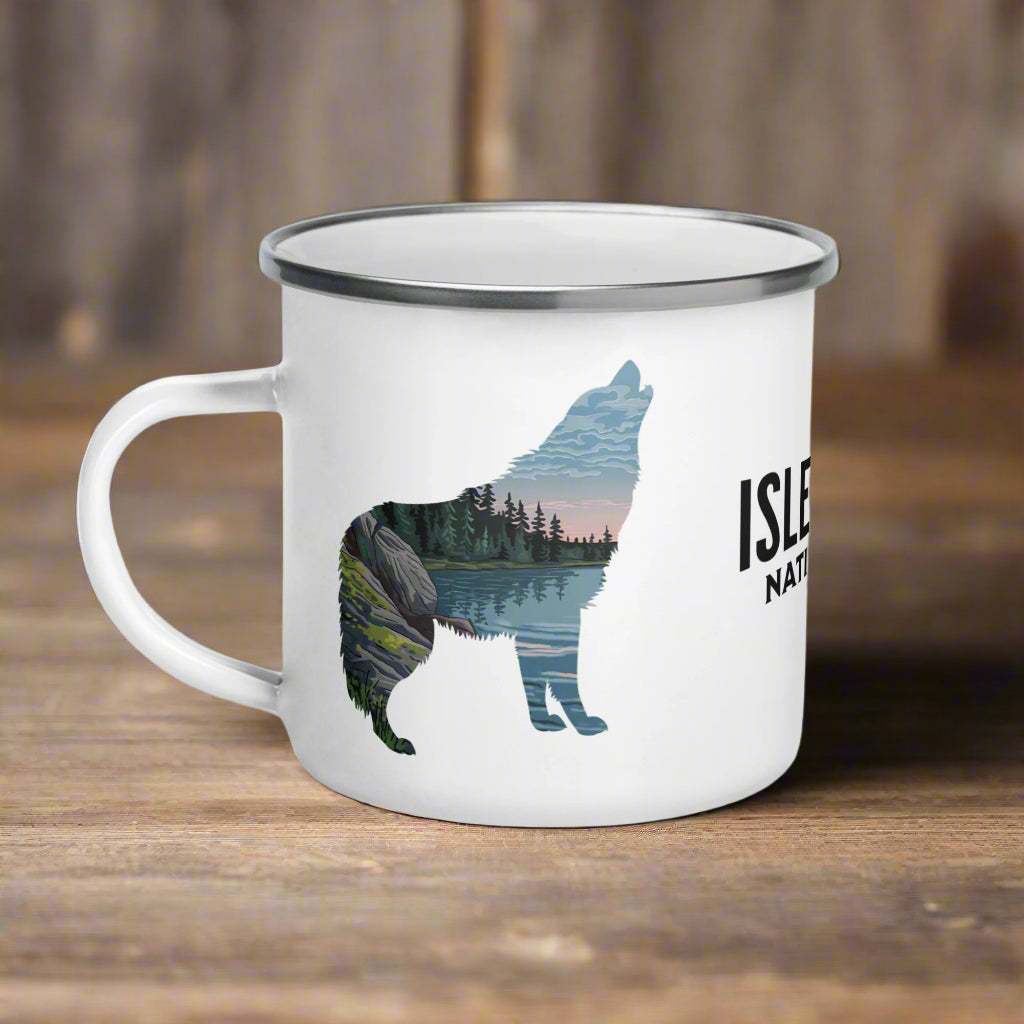 Isle Royale National Park Wolf Camp Mug - MENLL