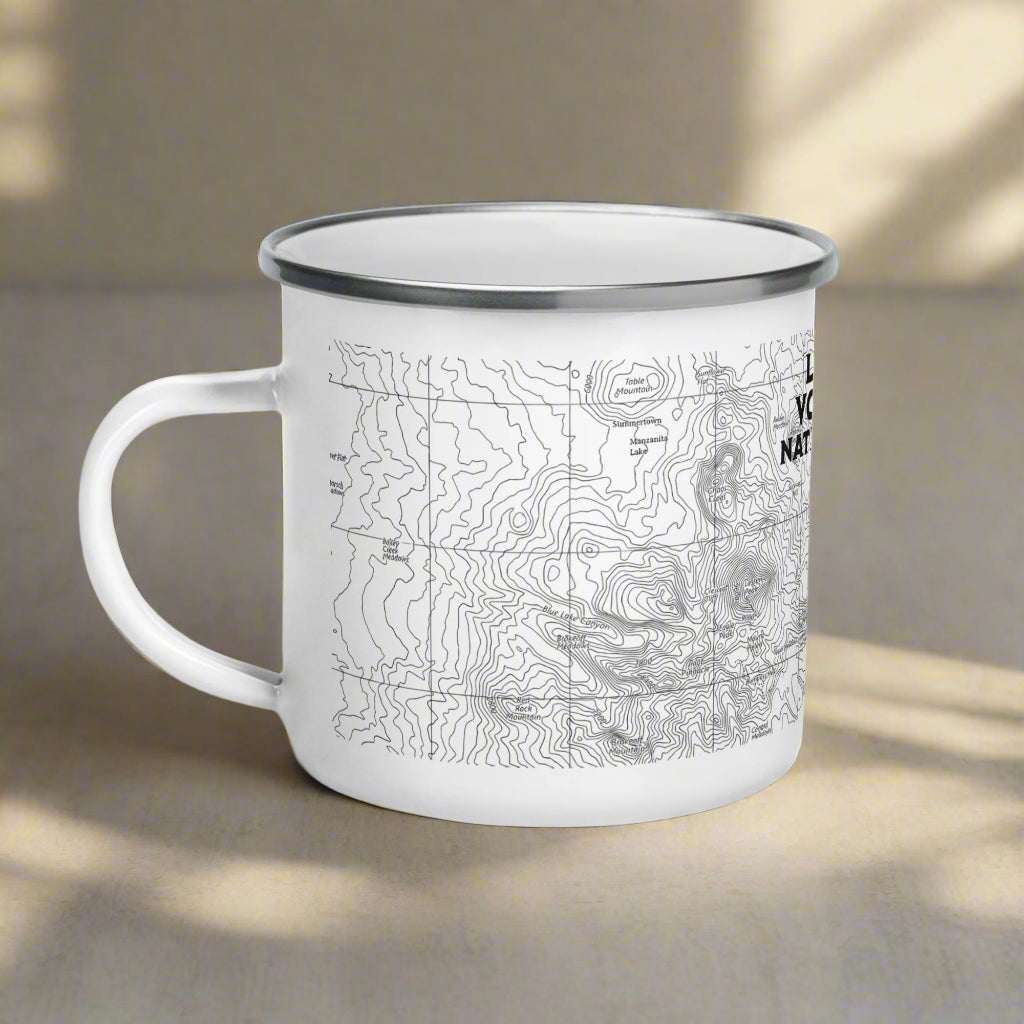Lassen Volcanic National Park Topographic Camp Mug - MENLL
