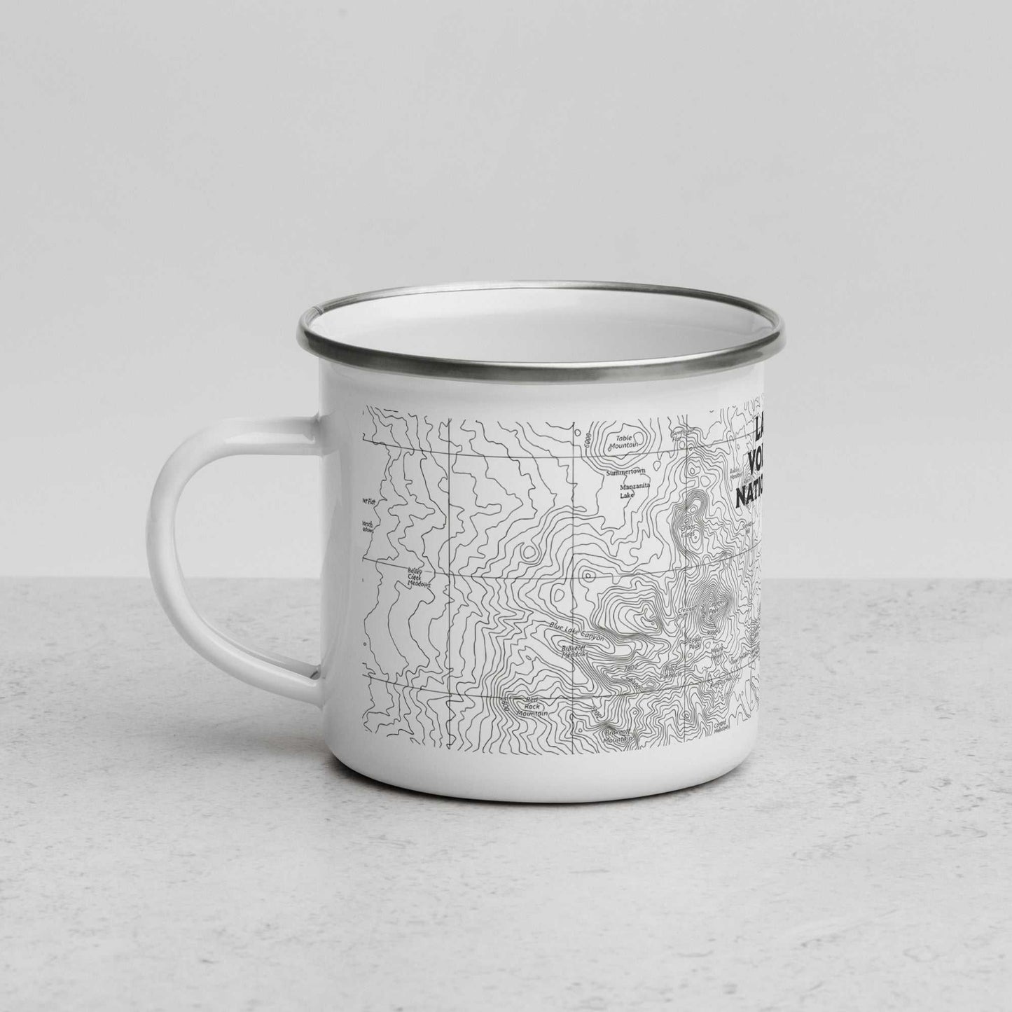 Lassen Volcanic National Park Topographic Camp Mug - MENLL