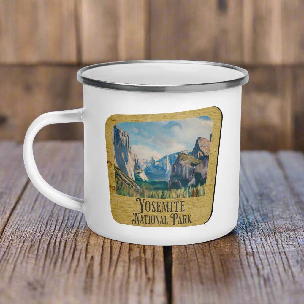 Yosemite Valley Sign National Park Camp Mug - MENLL
