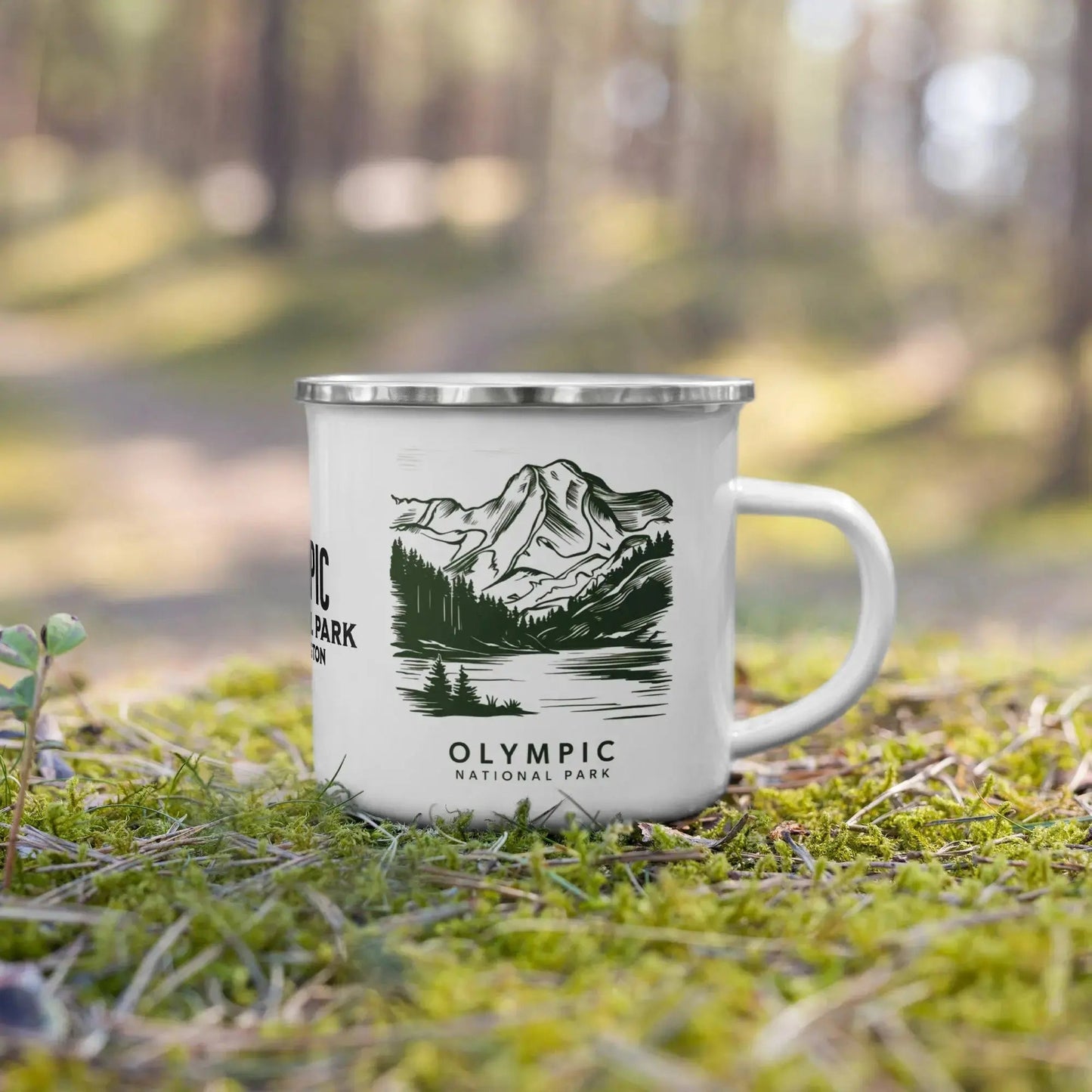 Park Service Apparel Olympic NP Camp Mug Outdoor Hiking Enamel Mug Durable, Lightweight by Park Service Apparel