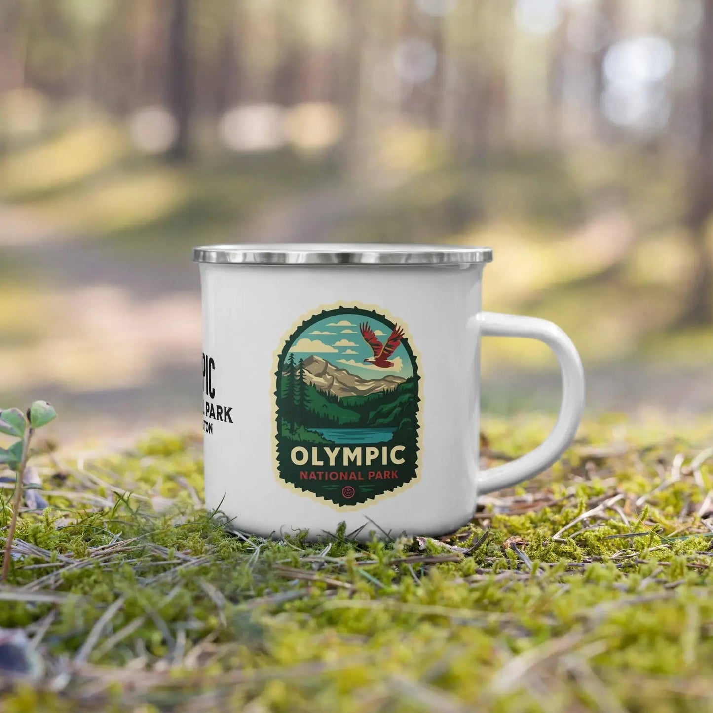Park Service Apparel Olympic NP Camp Mug Outdoor/Travel Enamel Mug - Durable & Giftable by Park Service Apparel
