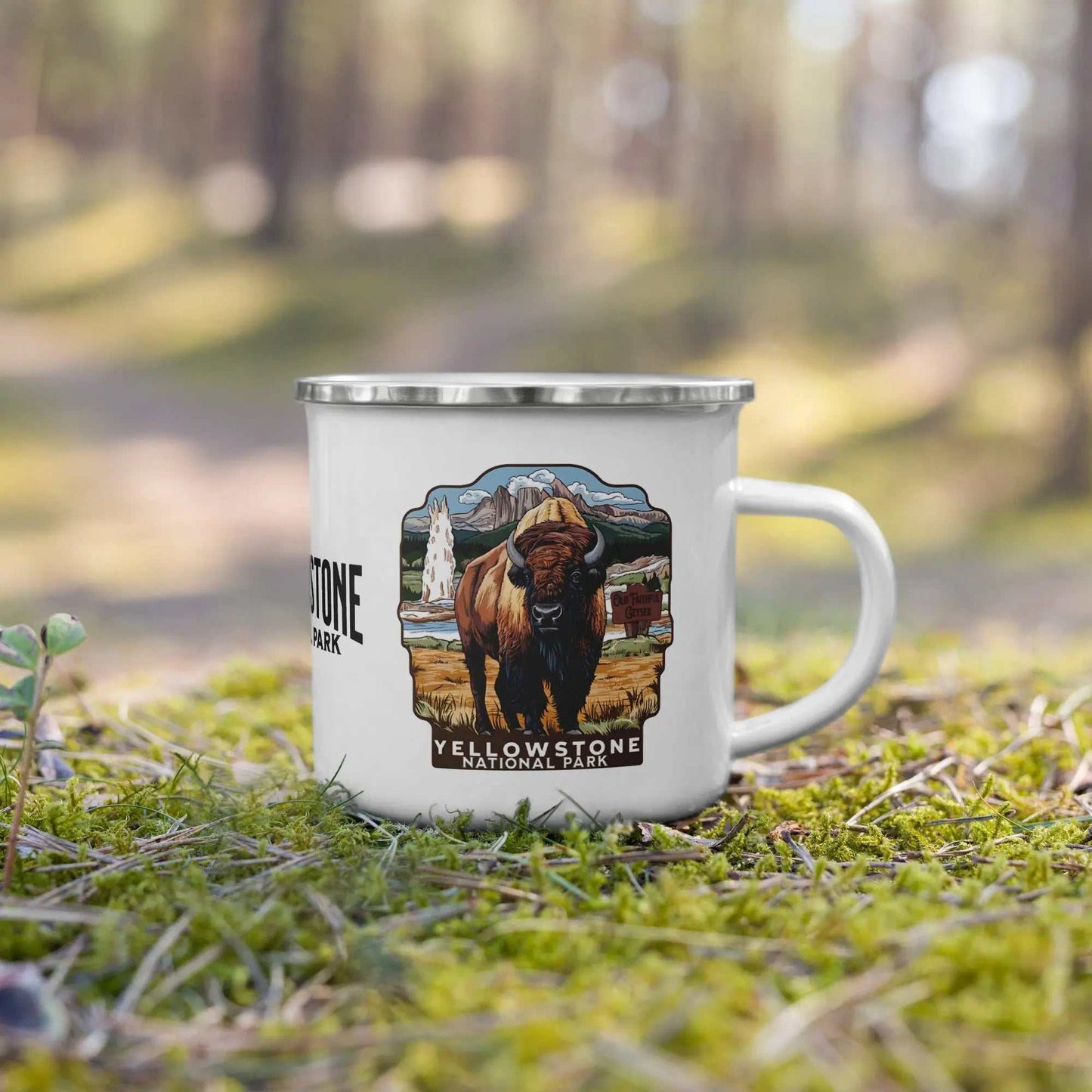Yellowstone National Park Durable Enamel Camp Mug - MENLL