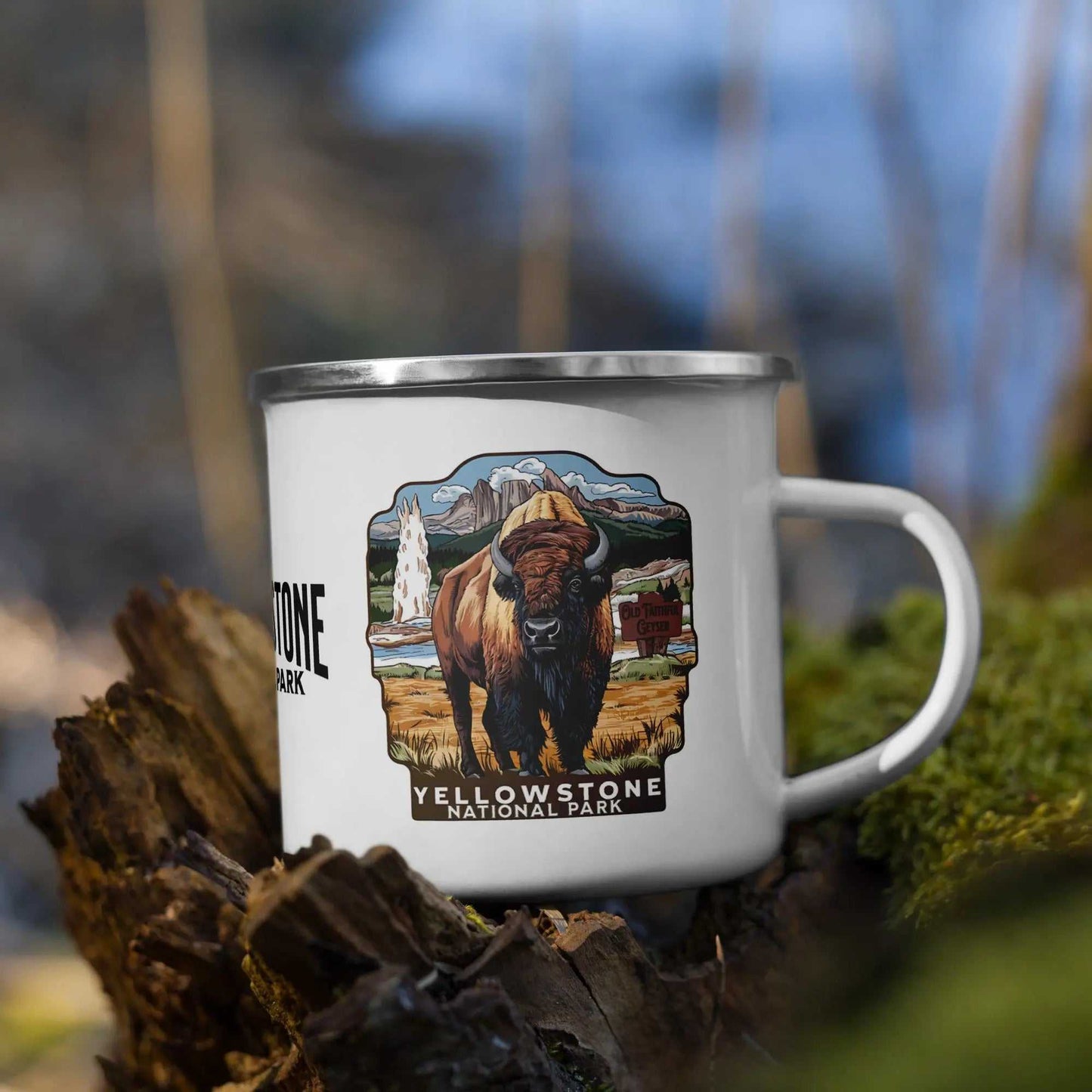Yellowstone National Park Durable Enamel Camp Mug - MENLL