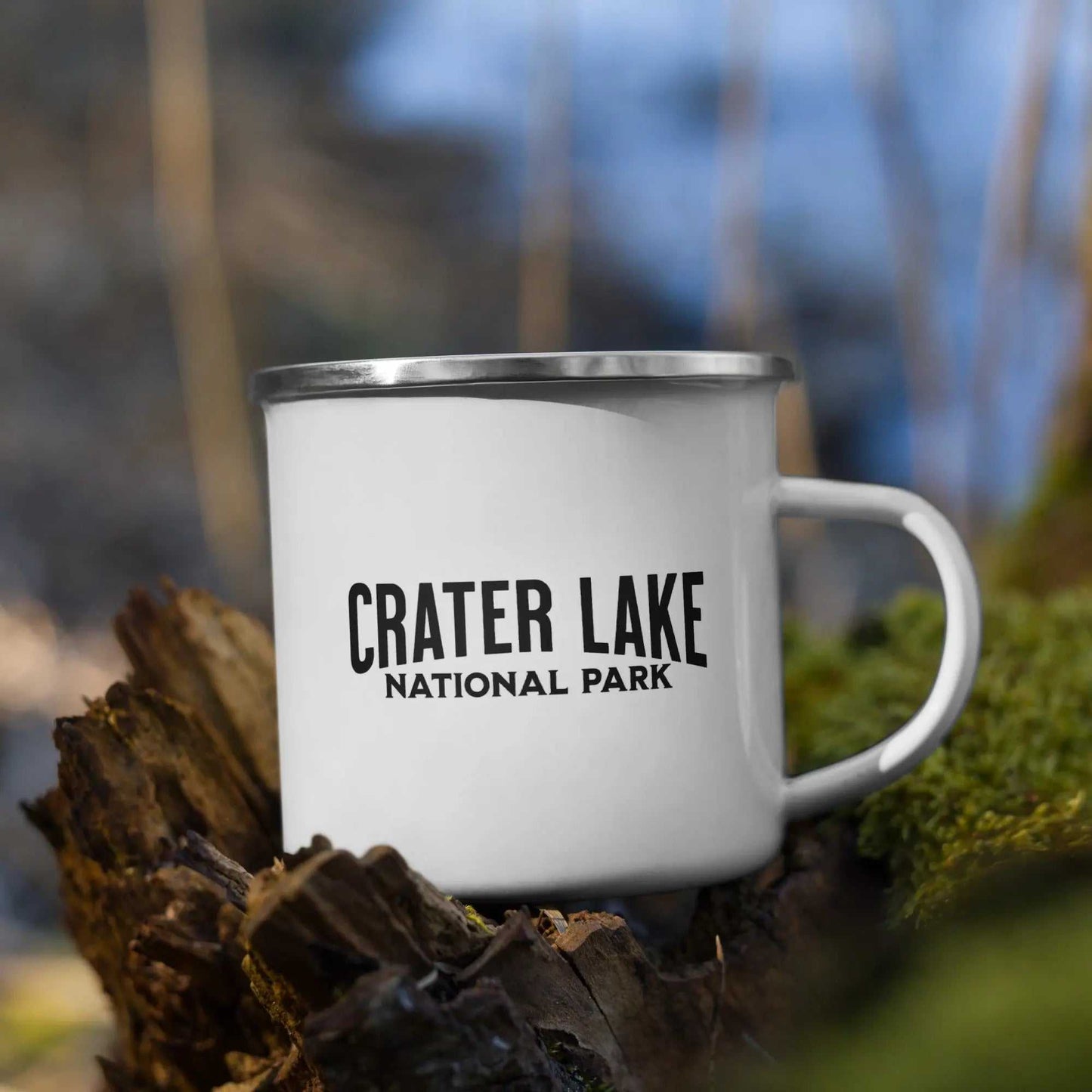 Crater Lake National Park Durable Enamel Camp Mug - MENLL