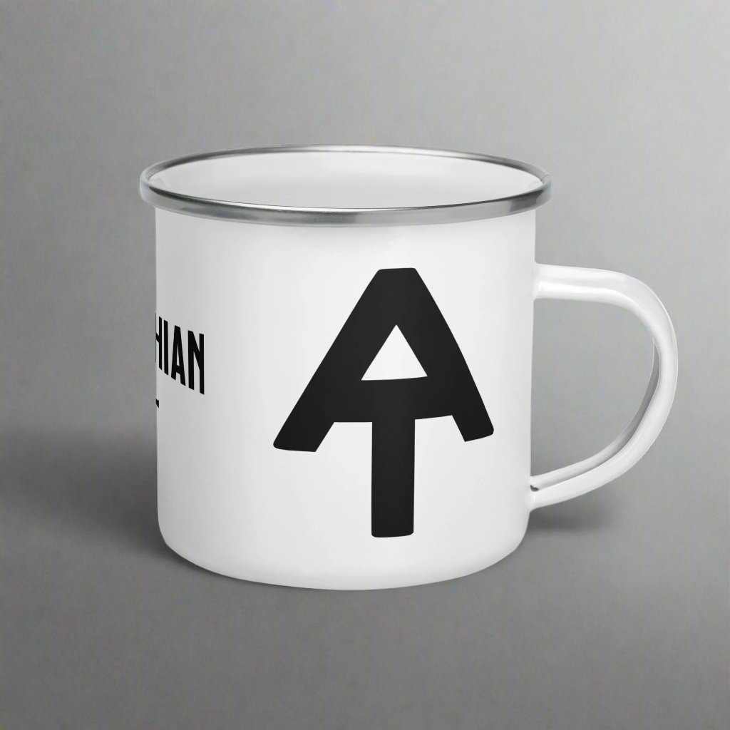 Appalachian Trail Durable Enamel Camp Mug Wood Distance Sign - MENLL