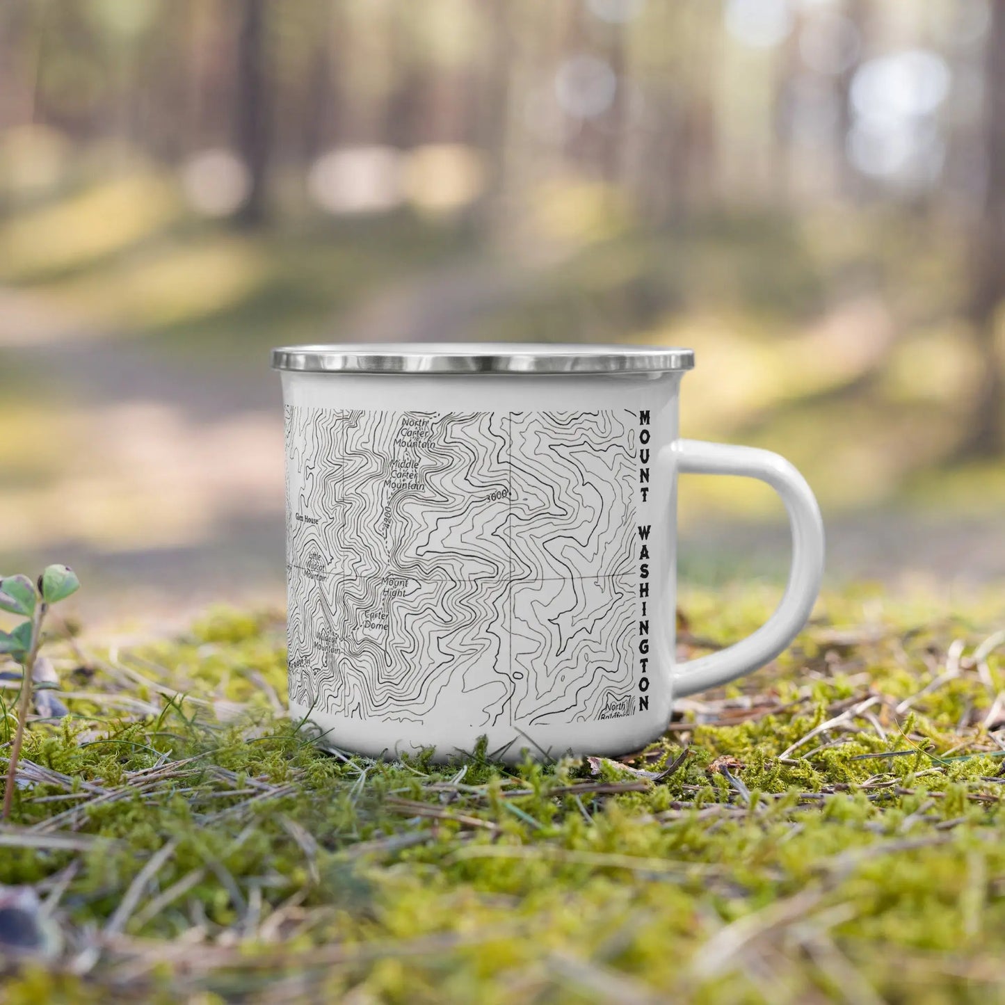 Mount Washington Topographic Durable Camp Mug Presidential Range Park Service Apparel