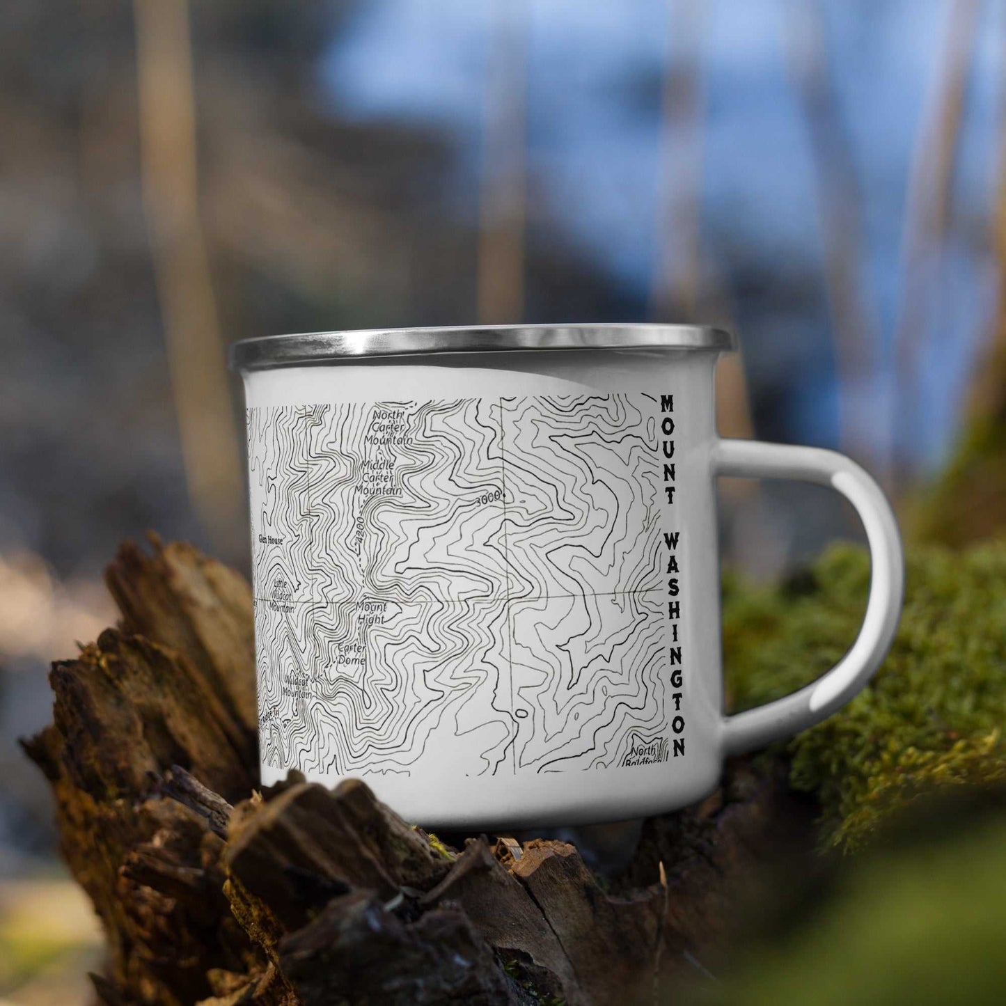 Mount Washington Topographic Durable Camp Mug Presidential Range - MENLL