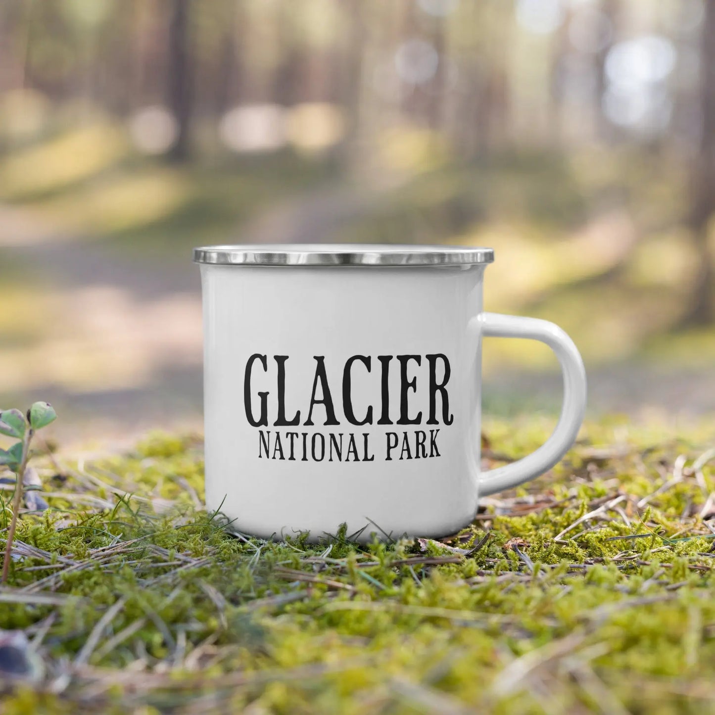Park Service Apparel Glacier Bear Camp Mug Hiker Gift Enamel Coffee Mug Durable by Park Service Apparel