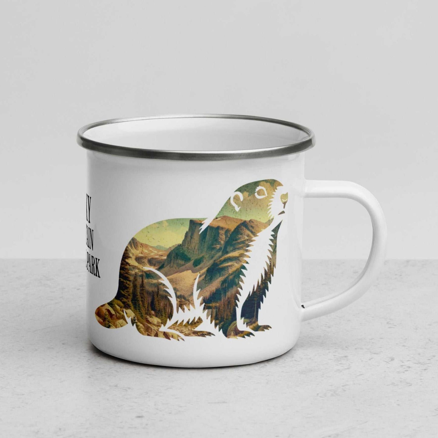 Rocky Mountain National Park Marmot Camp Mug - MENLL