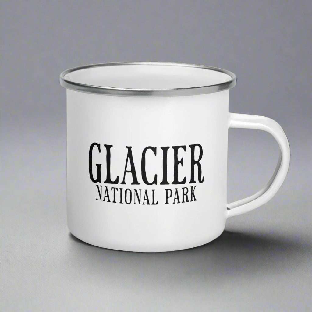 Glacier National Park Sign Camp Mug - MENLL