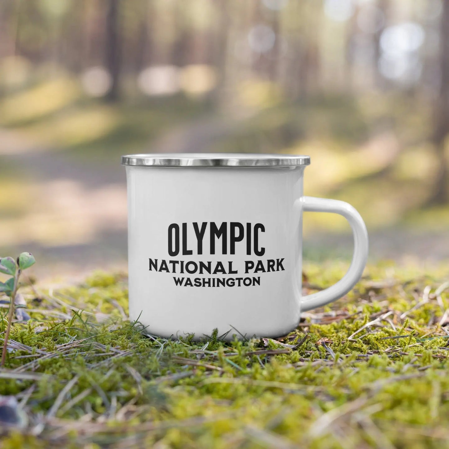 Park Service Apparel Olympic NP Camp Mug Camping Hiking Enamel Mug Giftable Durable by Park Service Apparel