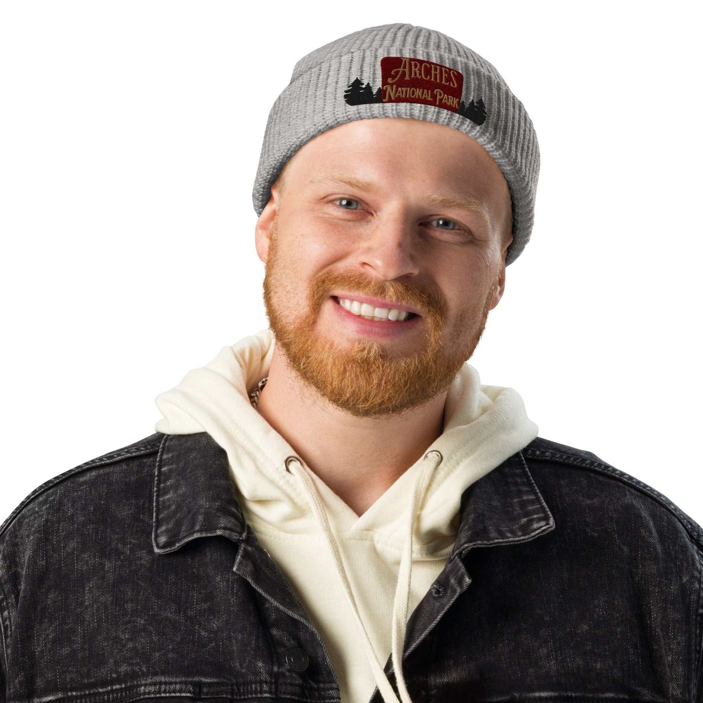 Joshua Tree National Park Sign Embroidered Beanie - MENLL