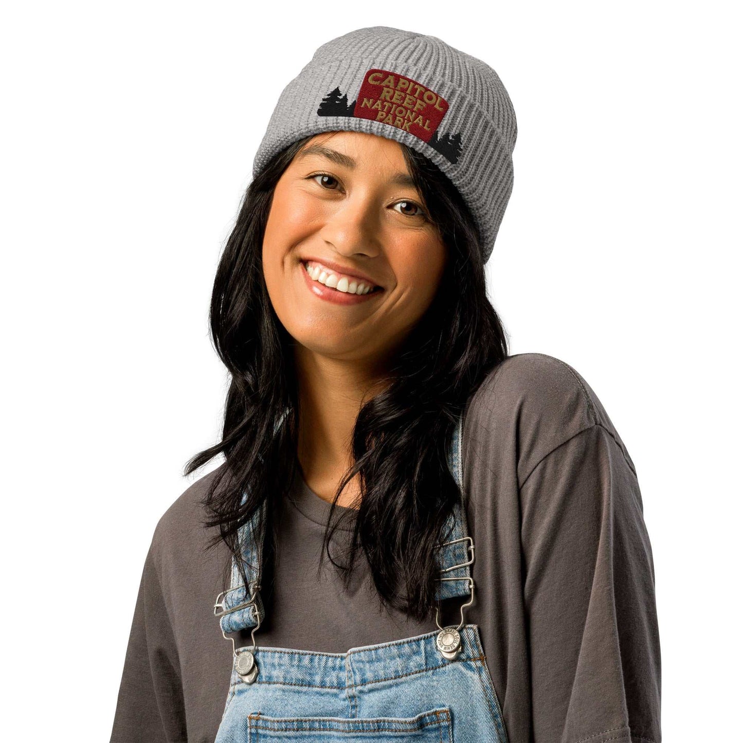 Capitol Reef National Park Sign Wharf Style Beanie - MENLL