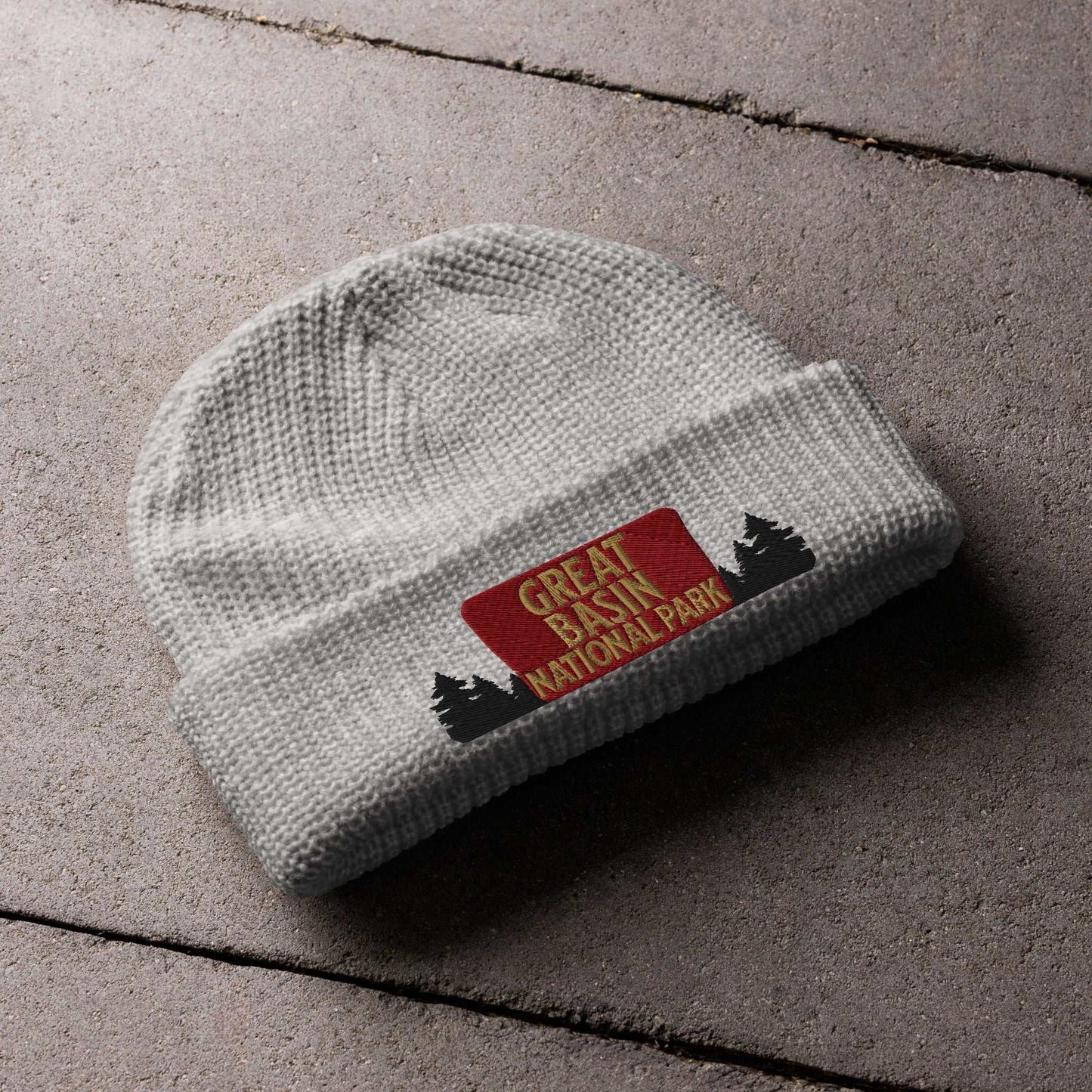 Great Basin National Park Sign Embroidered Wharf Style Beanie Winter Hat - MENLL