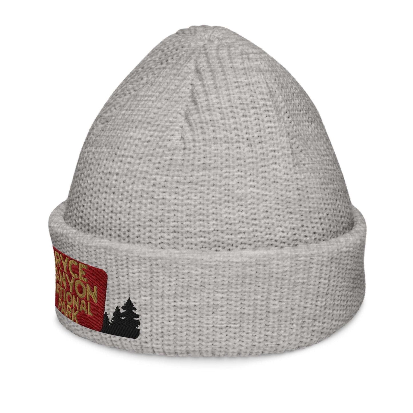 Bryce Canyon National Park Sign Embroidered Wharf Beanie - MENLL