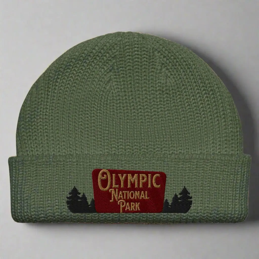 Olympic National Park Embroidered Beanie Winter Hat Park Service Apparel