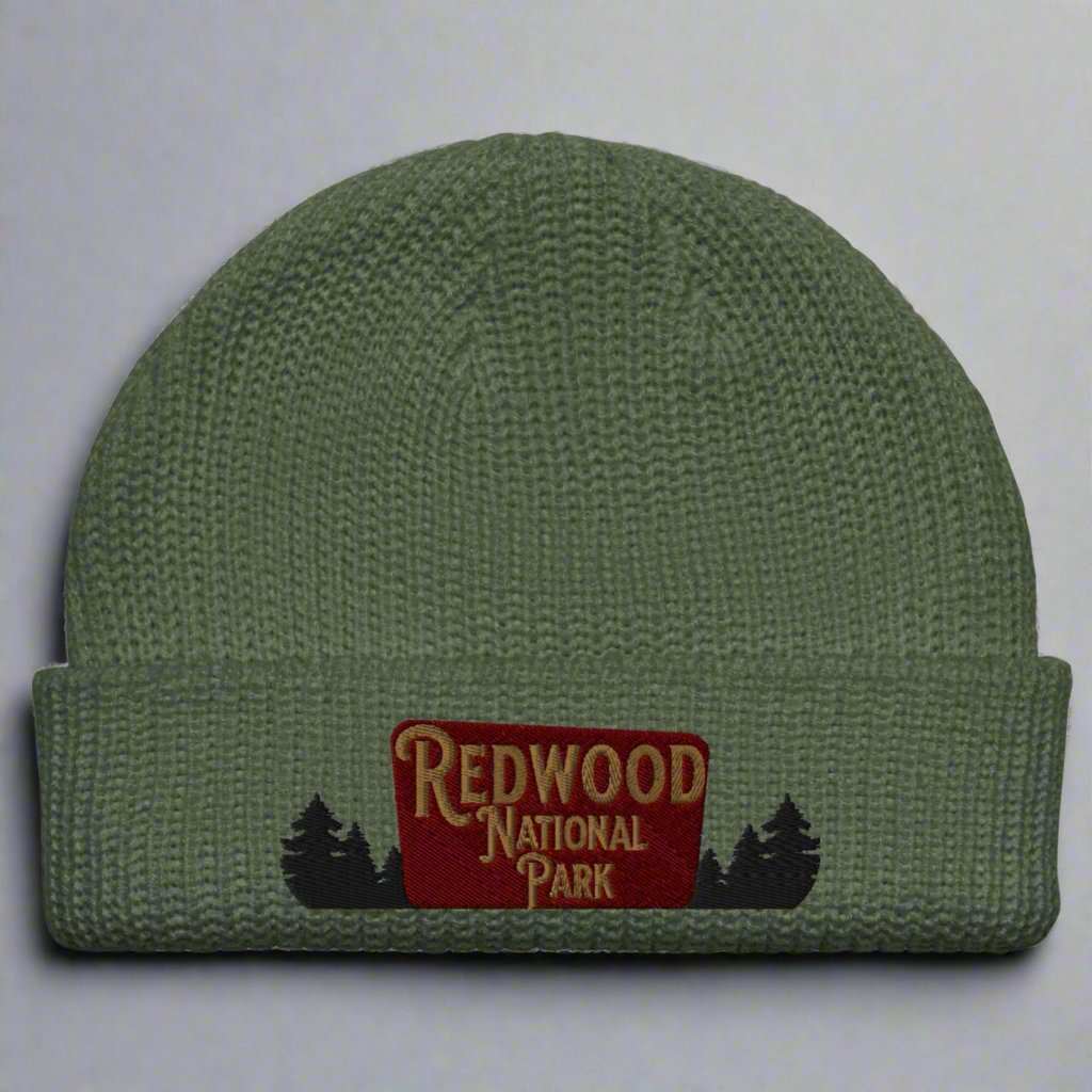 Redwood National Park Embroidered Beanie - MENLL