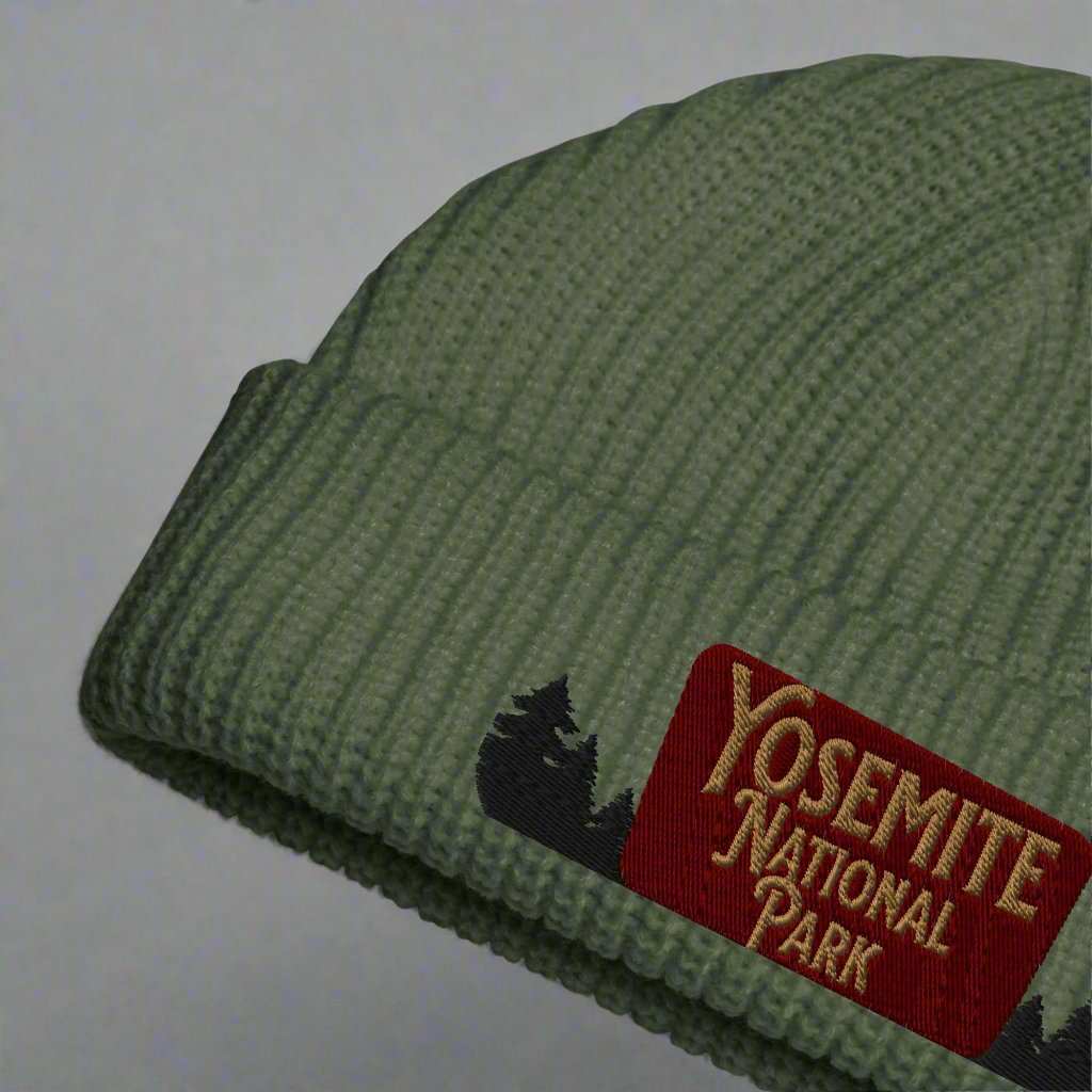 Yosemite National Park Embroidered Beanie - MENLL