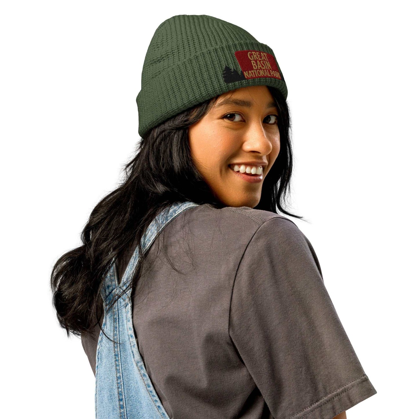 Great Basin National Park Sign Embroidered Wharf Style Beanie Winter Hat - MENLL