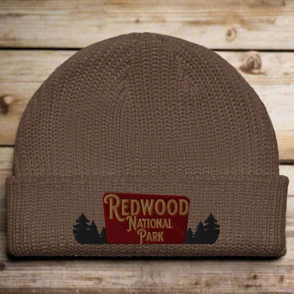Redwood National Park Embroidered Beanie - MENLL