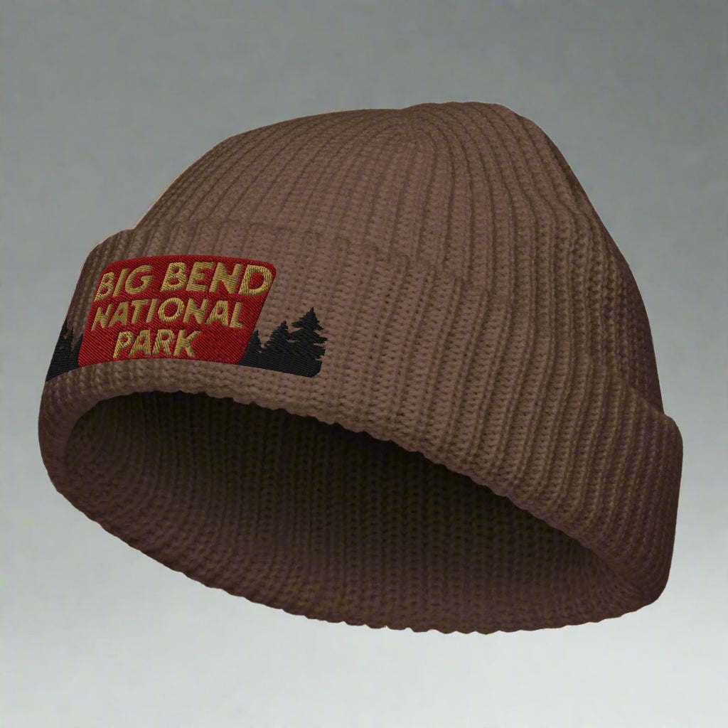 Big Bend National Park Sign Embroidered Beanie - MENLL