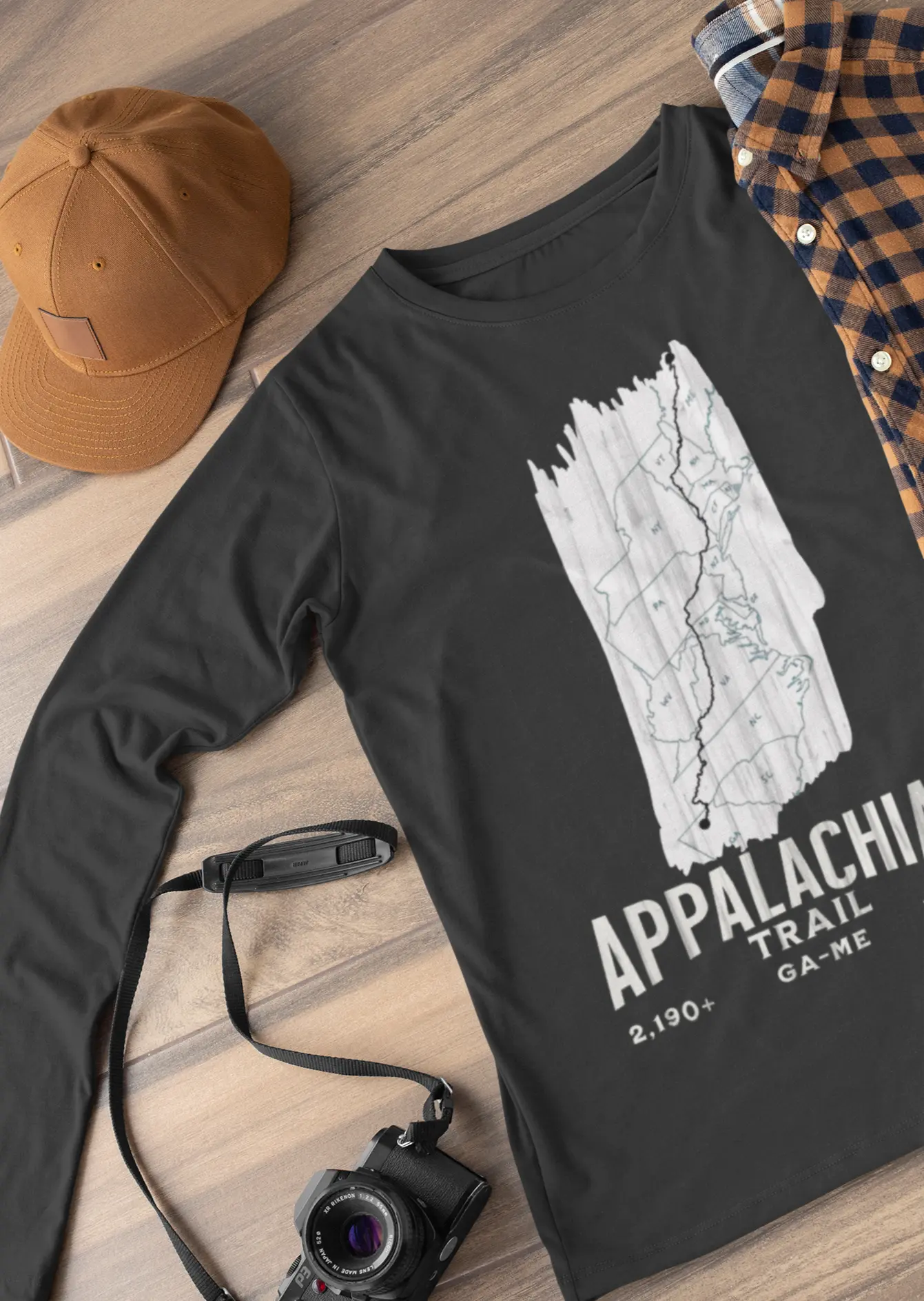 Appalachian National Scenic Trail Unisex Long Sleeve T-shirt AT White Blaze