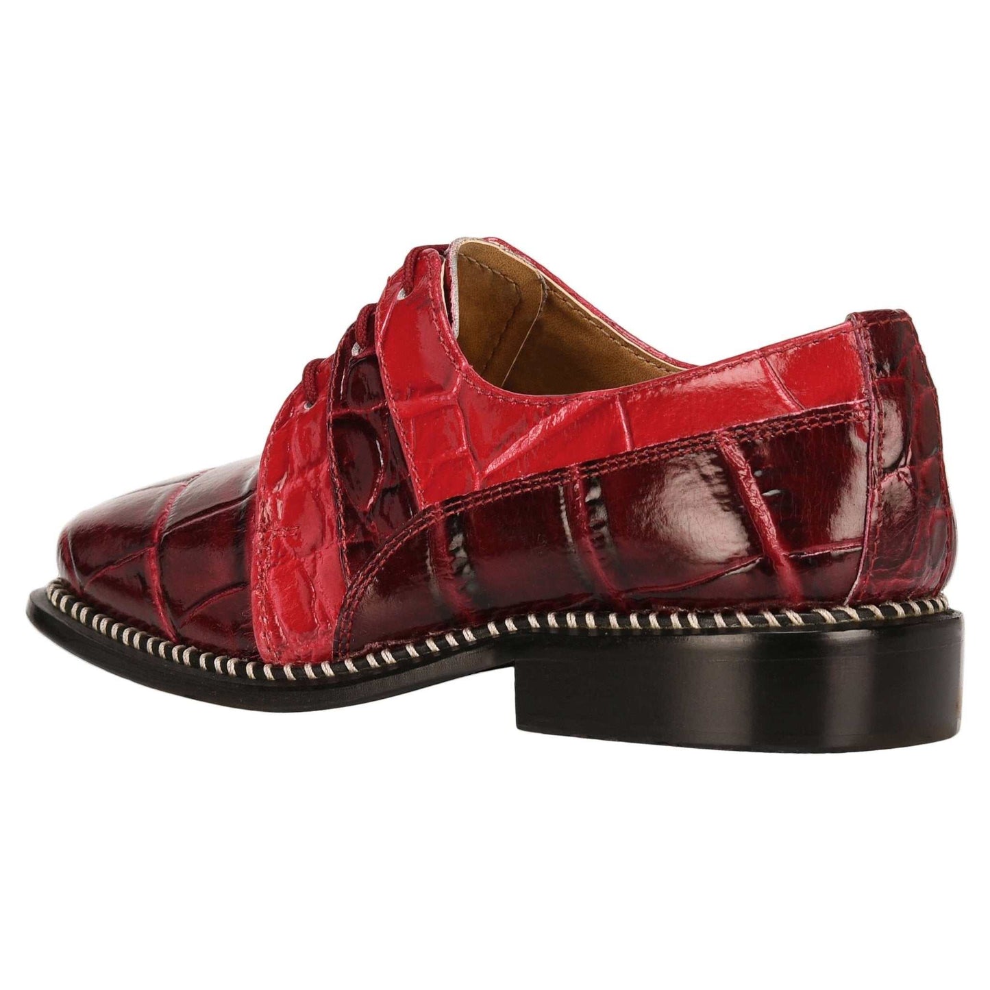 Fluky Leather Oxford Style Dress Shoes - MENLL