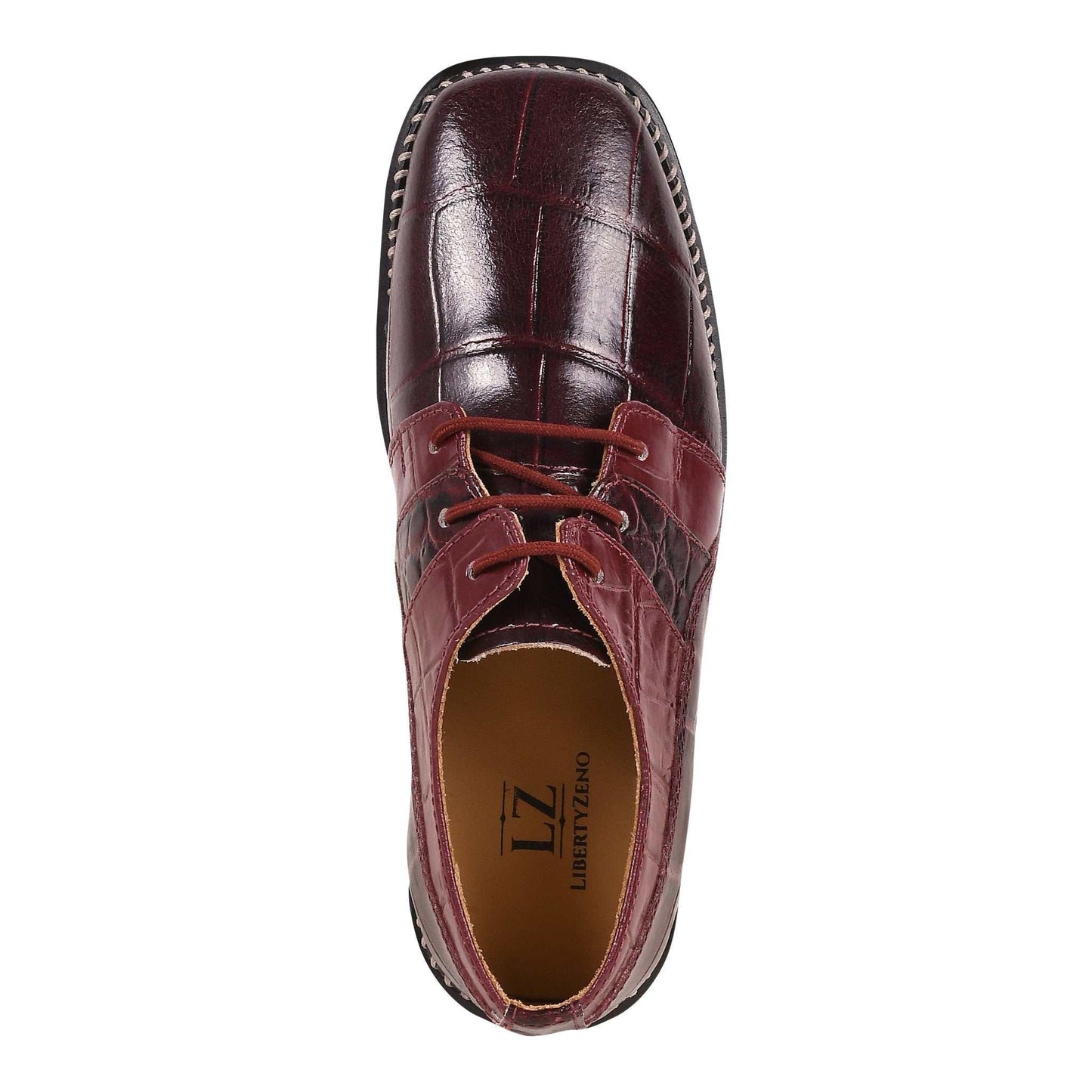 Fluky Leather Oxford Style Dress Shoes - MENLL