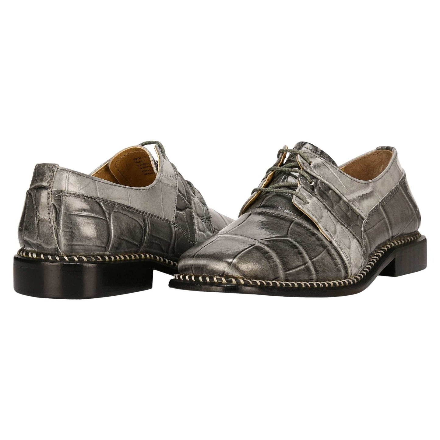 Fluky Leather Oxford Style Dress Shoes - MENLL