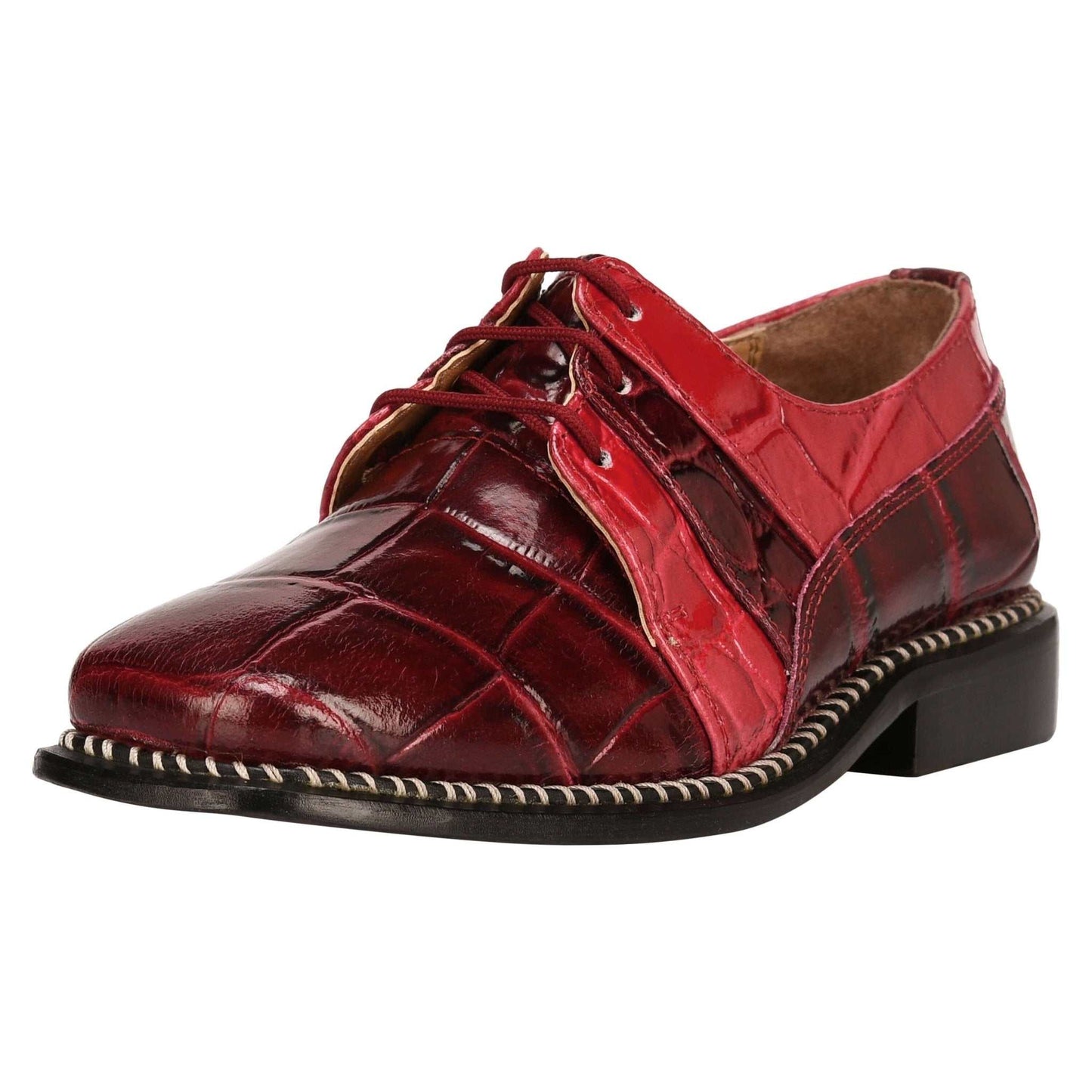 Fluky Leather Oxford Style Dress Shoes - MENLL