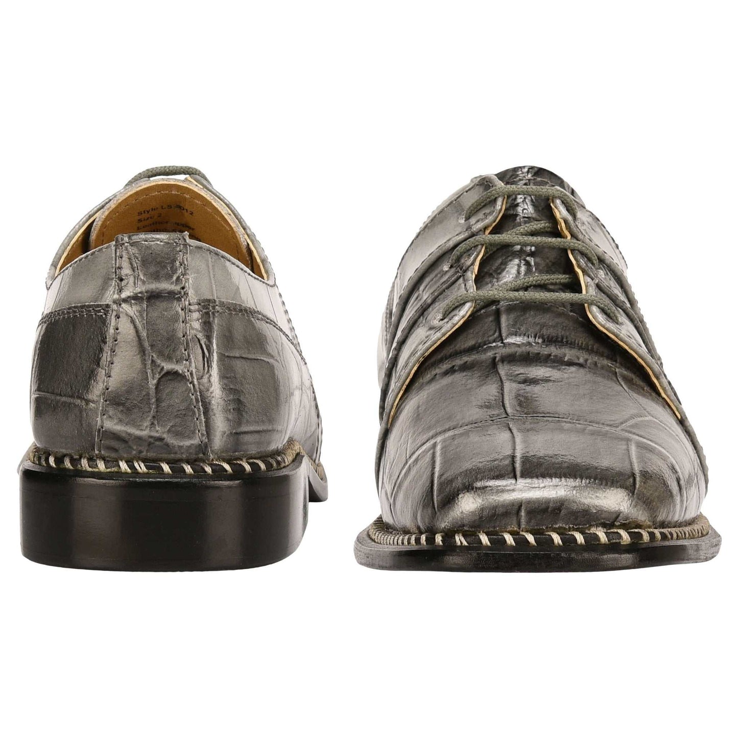 Fluky Leather Oxford Style Dress Shoes - MENLL