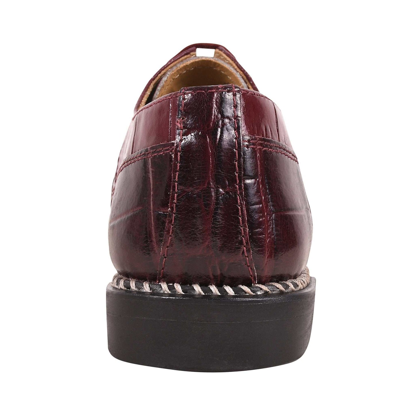 Fluky Leather Oxford Style Dress Shoes - MENLL