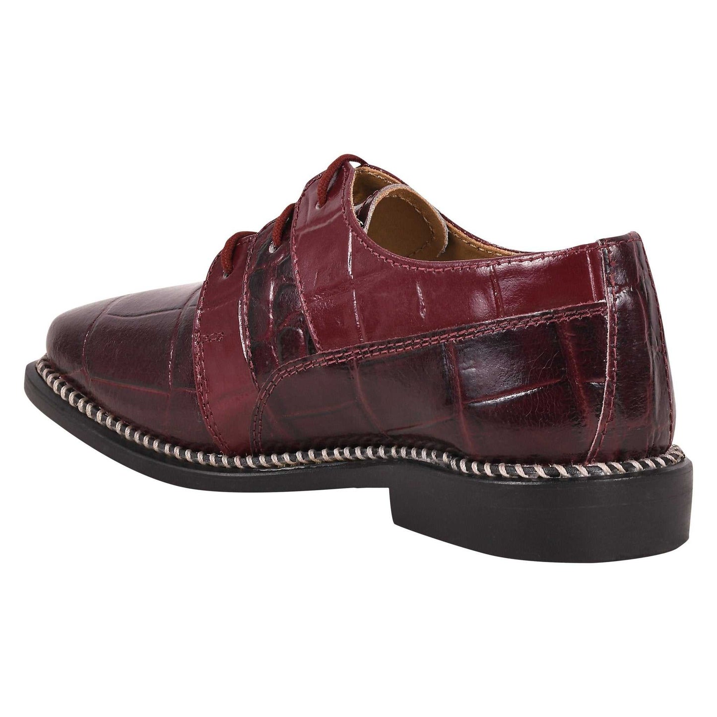 Fluky Leather Oxford Style Dress Shoes - MENLL
