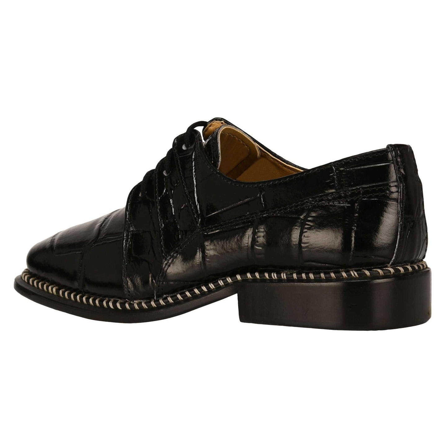Fluky Leather Oxford Style Dress Shoes - MENLL