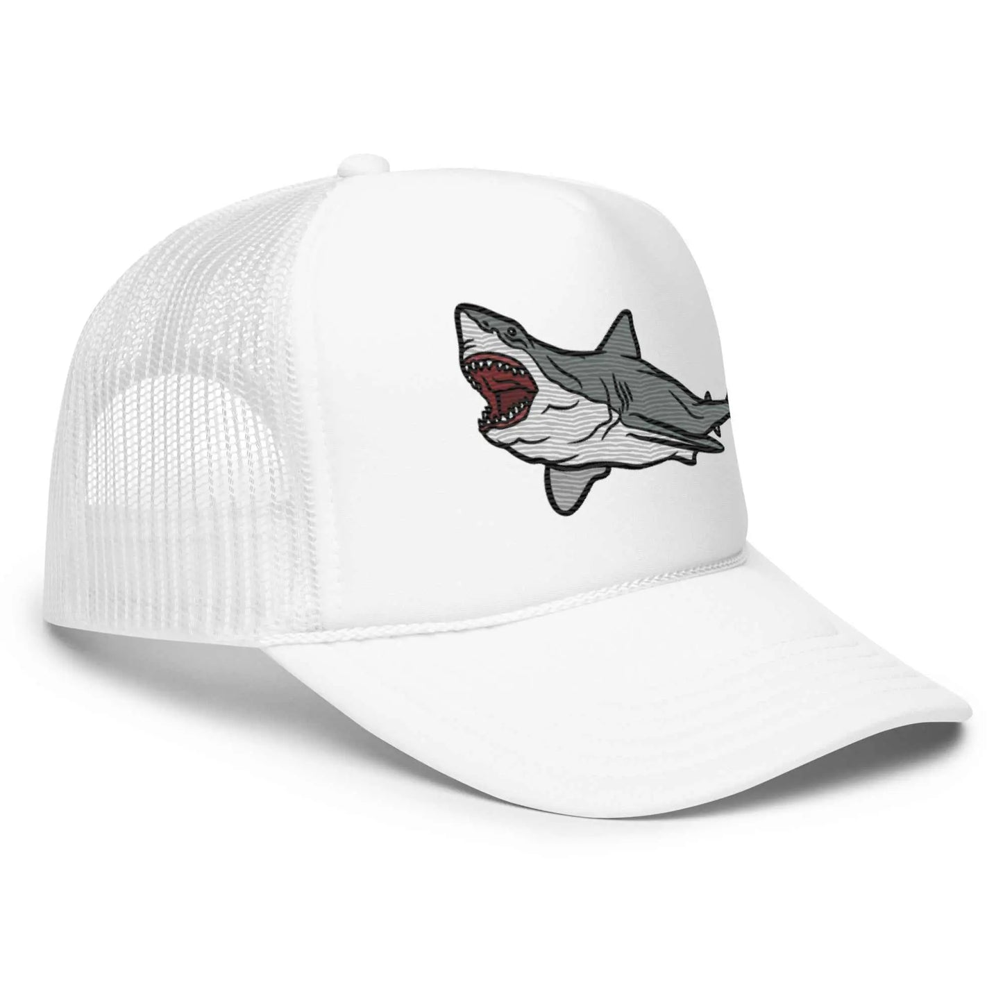 Foam Great White Breach Trucker Hat - MENLL