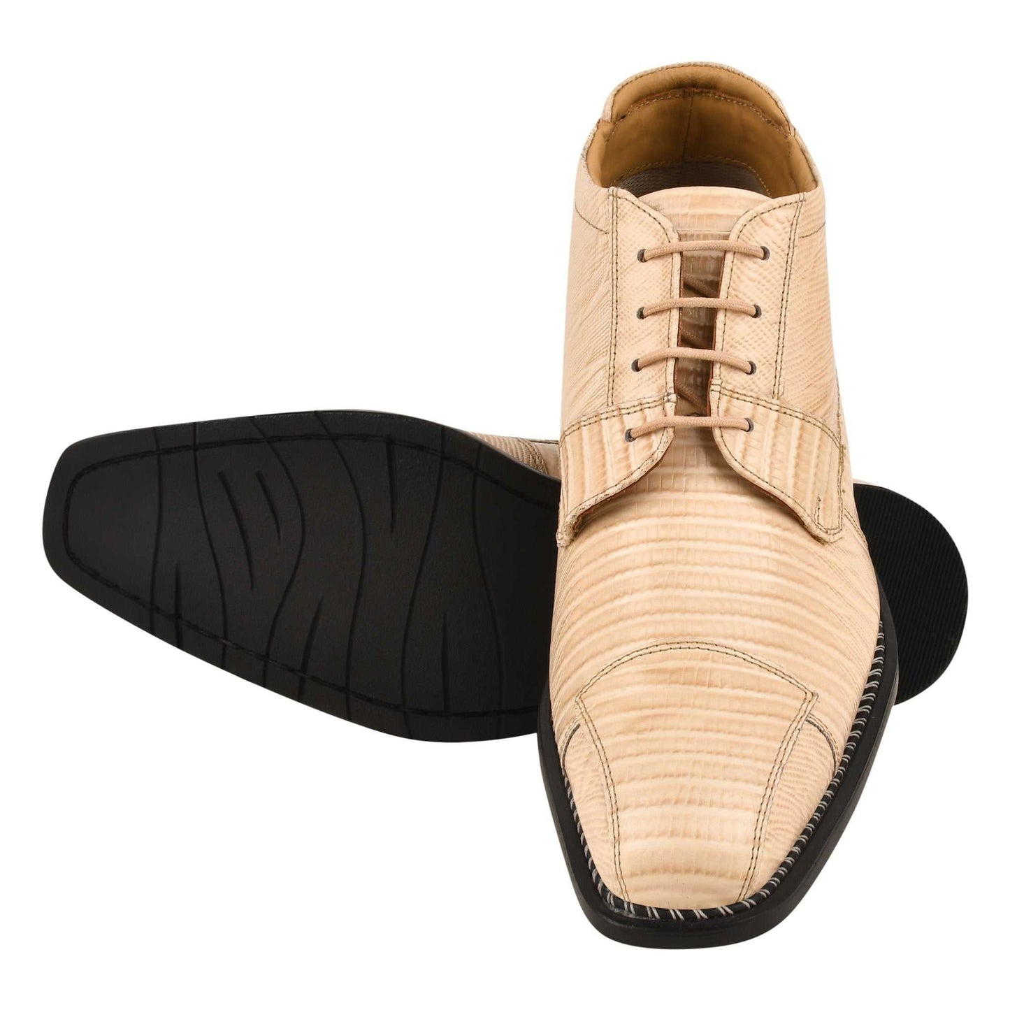 Foxx Leather Lace-Up Boots - MENLL