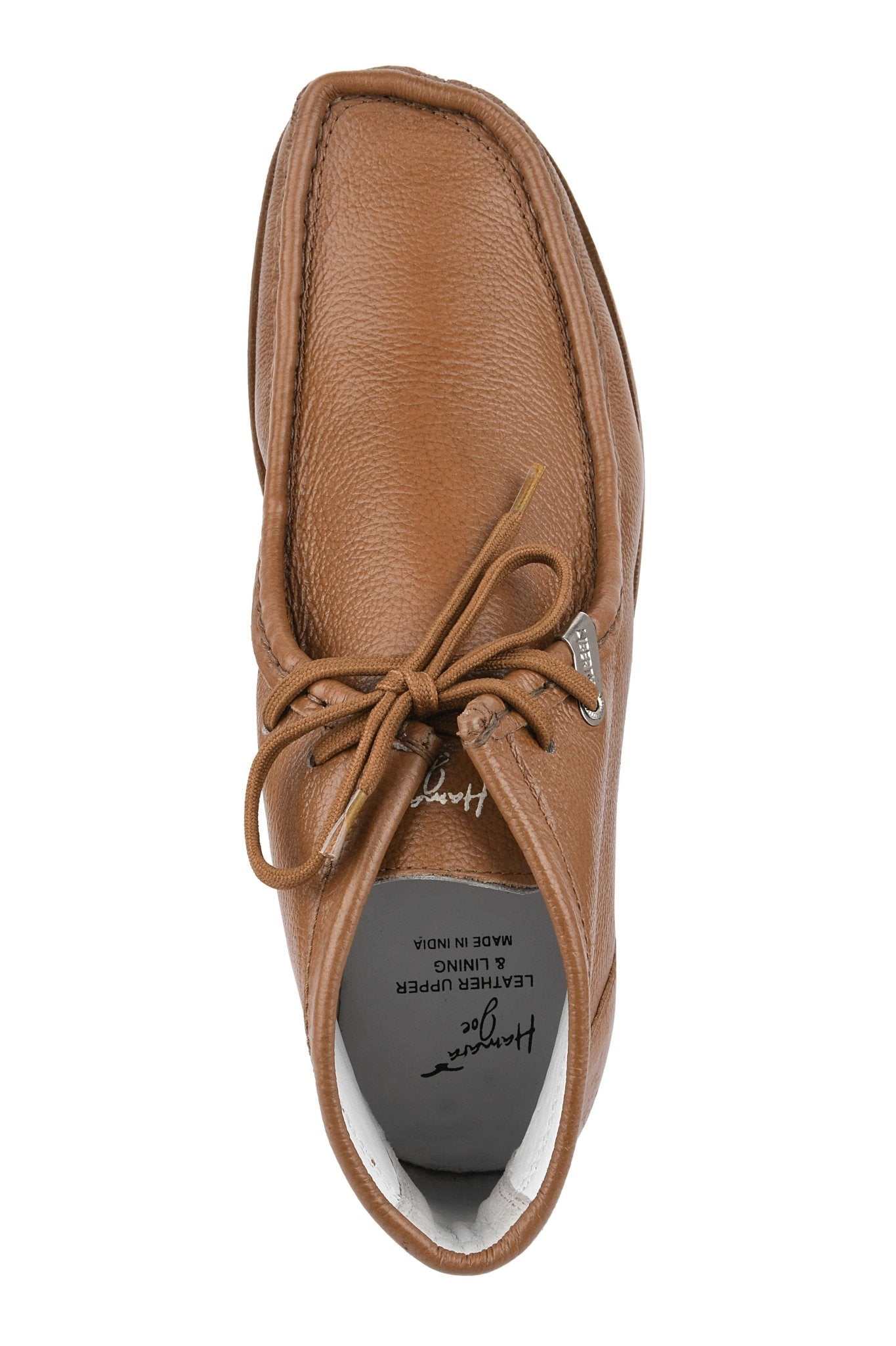 HAMARA JOE Rush Leather Desert Chukka Brown Casual Boots - MENLL