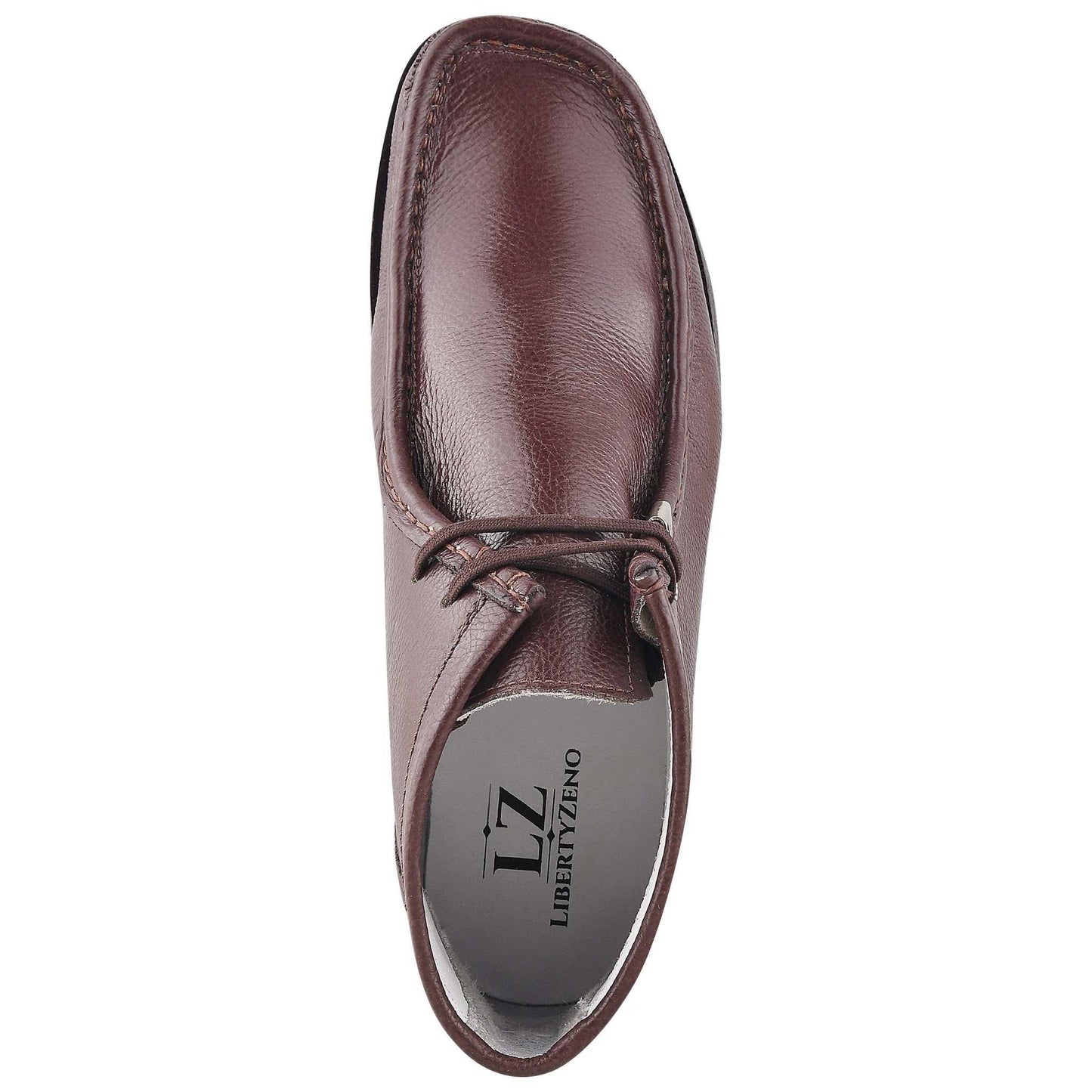 HAMARA JOE Rush Leather Desert Chukka Brown Casual Boots - MENLL