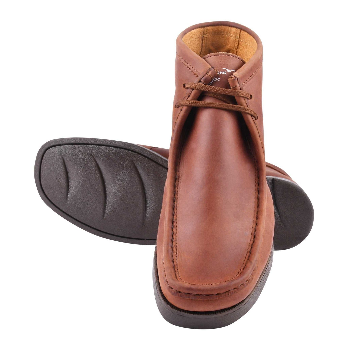HAMARA JOE Rush Leather Desert Chukka Brown Casual Boots - MENLL