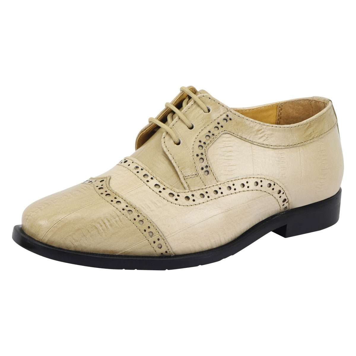 Harp Leather Oxford Style Dress Shoes - MENLL