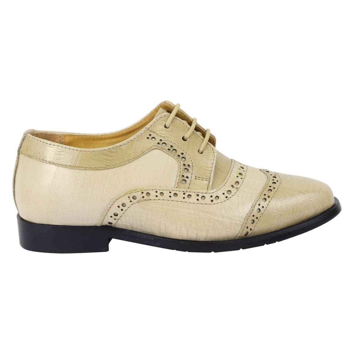Harp Leather Oxford Style Dress Shoes - MENLL