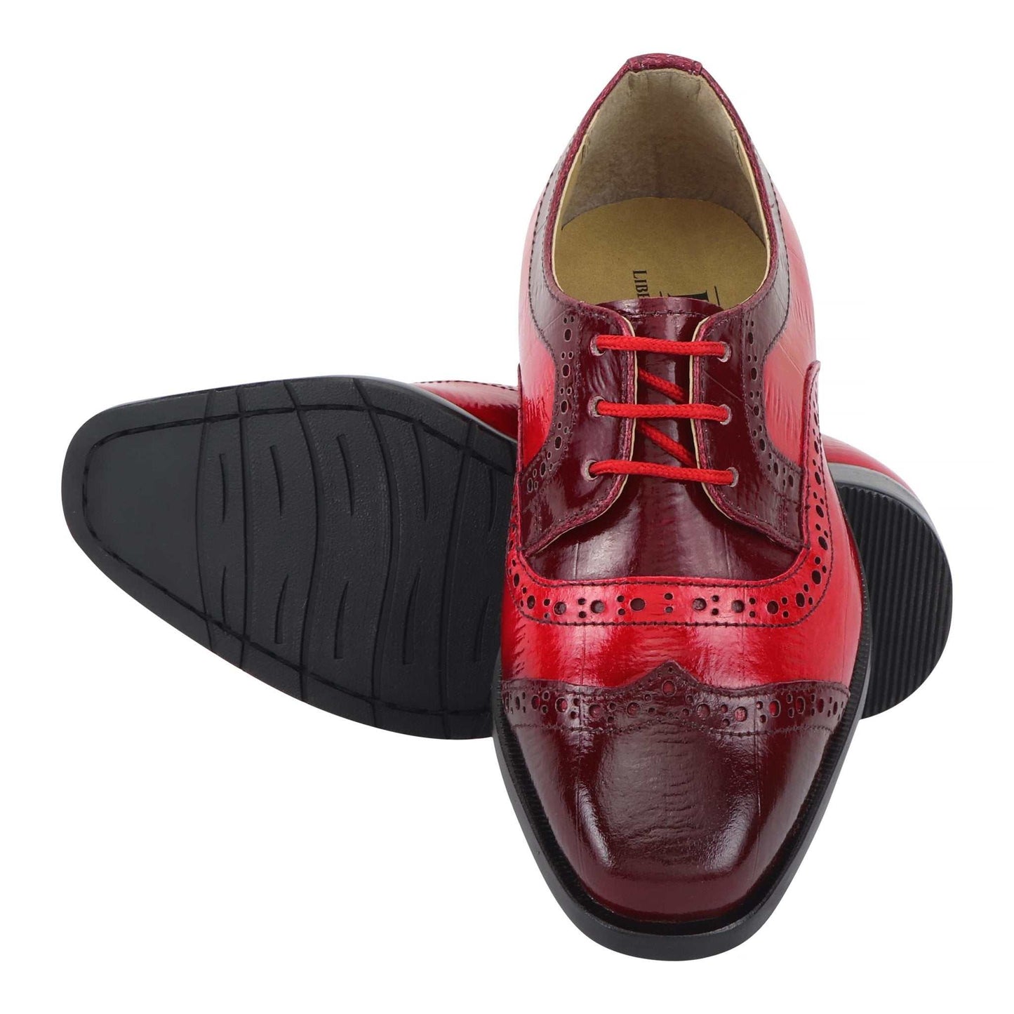 Harp Leather Oxford Style Dress Shoes - MENLL