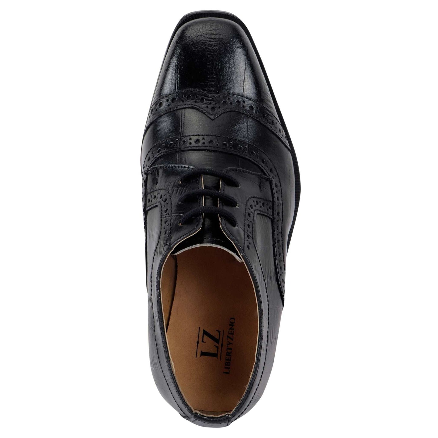 Harp Leather Oxford Style Dress Shoes - MENLL